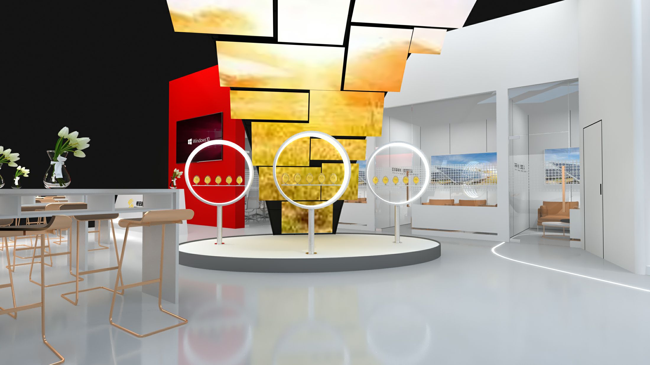 明冠新材展位設(shè)計(jì)搭建突顯科技，在2022光伏展上呈現(xiàn)更多研發(fā)成果